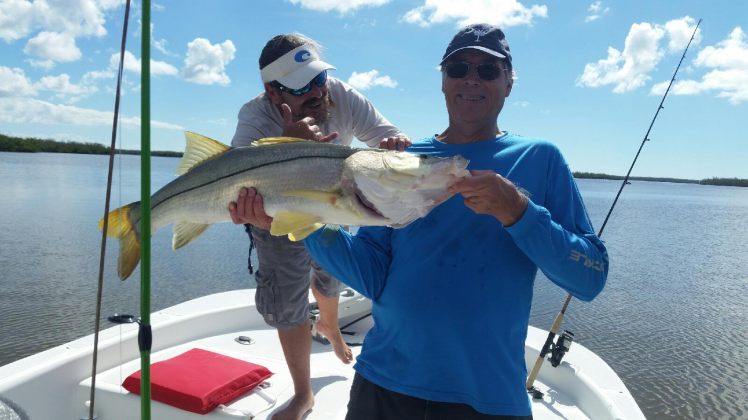 Steve with his 36 inch Snook